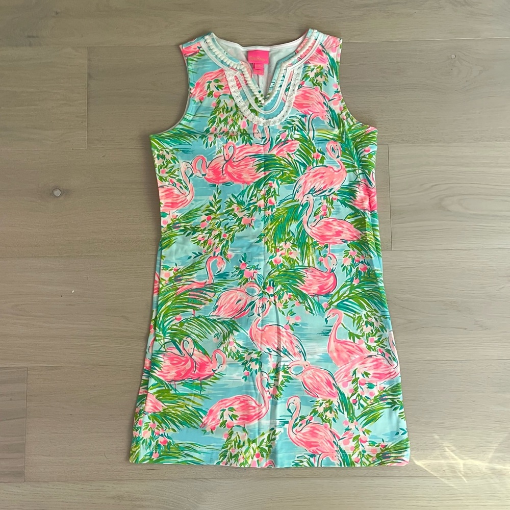 Lily Pulitzer flamingo print mini dress